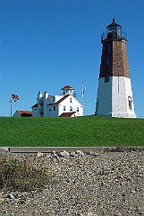 Point Judith Light and Coast Guard Bldg